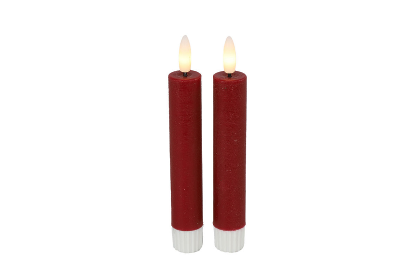 Countryfield led dinerkaars s 15cm 2 stuks - rood