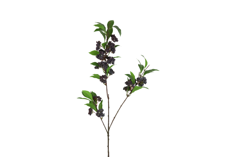 Countryfield kunstbloem viburnum blauw 15cm