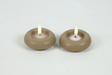 Countryfield led drijfkaars 7,5cm 2 stuks - beige