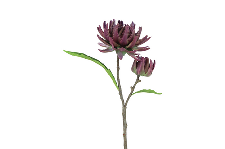 Countryfield kunstbloem cynara cardunculus lila 73cm