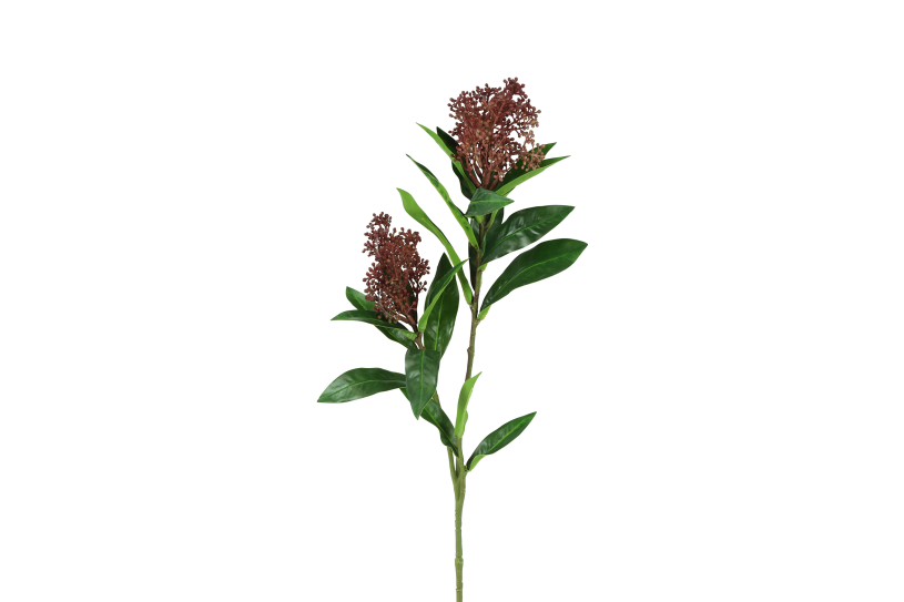 Countryfield kunstbloem skimmia rood 72cm