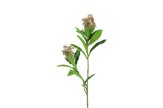 Countryfield kunstbloem skimmia paars 72cm