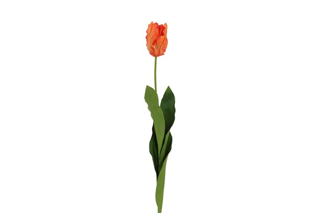 Countryfield kunstbloem tulipa (parrot french) oranje 65cm