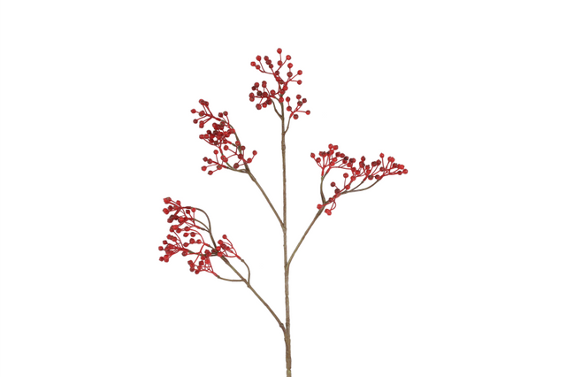 Countryfield kunstbes ilex verticillata s rood 77cm