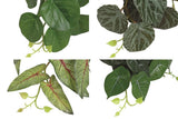 Countryfield kunstplant hang s groen 4 assorti 49x28x20cm