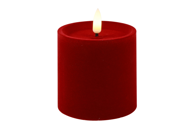 Countryfield led stompkaars velvet s 7,5x7,5x7,5cm - rood