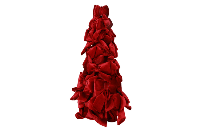 Countryfield strik kerstboom royals m 40x12x40cm - bordeaux