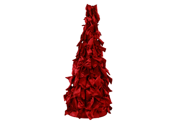Countryfield strik kerstboom royals xl 80x31x80cm - bordeaux