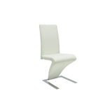 Vidaxl eetkamerstoelen 2 st kunstleer wit