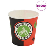 VidaXL Einweg-Kaffeebecher Papier 120 ml (4 oz) 1000 Stk