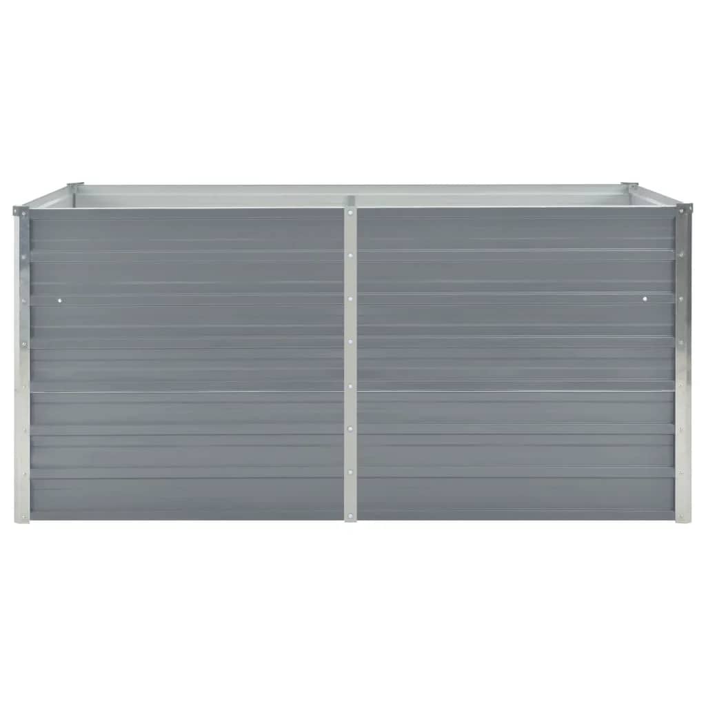 Vidaxl -Pflanzer erhöht 160 x 80 x 77 cm verzinkter Stahlgrau