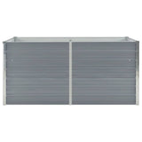 Vidaxl -Pflanzer erhöht 160 x 80 x 77 cm verzinkter Stahlgrau