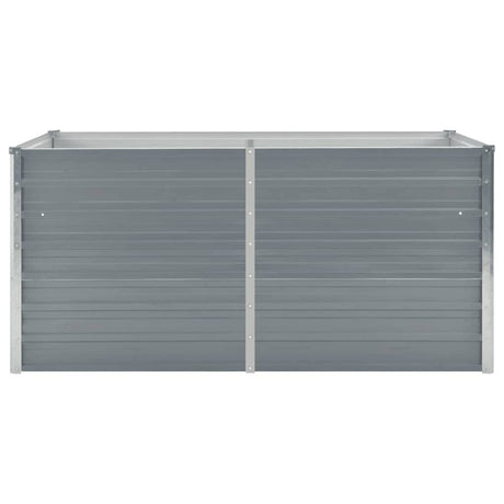 Vidaxl -Pflanzer erhöht 160 x 80 x 77 cm verzinkter Stahlgrau