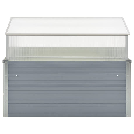 Vidaxl Tuinkas 100x100x85 cm verzinkter Stahl grau