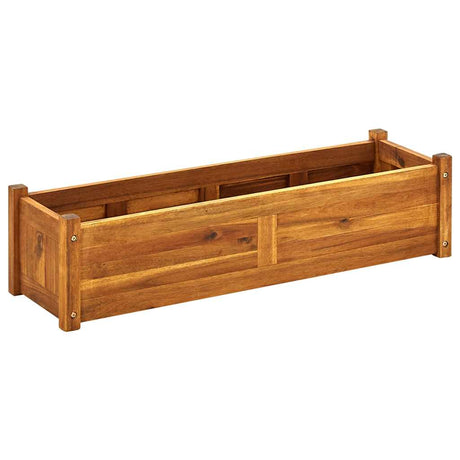 VIDAXL -Planungsbox Erhöht 100x30x25 cm Akazieholz
