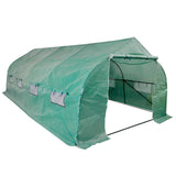 Vidaxl Tuinkas begehbarer tragbarer Polytunnel mit Stahlrahmen 18 m²
