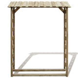 VIDAXL -Brennholz -Speicher 150x44x176 cm imprägnierte Kiefer