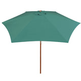 Vidaxl Parasol 270x270 cm Holzpolgrün
