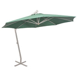 Vidaxl -schwimmendes Parasol mit Aluminiumpol 350 cm Grün