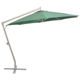 Vidaxl -schwimmendes Parasol mit Aluminiumpol 350 cm Grün