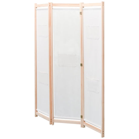 Vidaxl kamerscherm met 3 panelen 120x170x4 cm stof crème