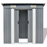 Vidaxl Gartenschuppen Metallgrau