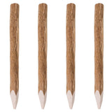 Vidaxl Zaunpfosten mit Punkt 4 PCs 90 cm Haselholz Holz