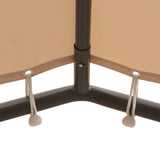 Vidaxl Arbor 4x4 m Stahl Beige
