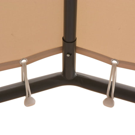 Vidaxl Arbor 4x4 m Stahl Beige