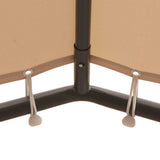 Vidaxl Arbor 3x3 m Stahl Beige