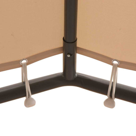 Vidaxl Arbor 3x3 m Stahl Beige