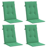 Vidaxl Gartenstuhl Kissen 4 St. hoher Rücken 120x50x3 cm Stoff grün