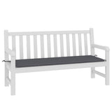 Vidaxl Garden Bench Kissen 150x50x3 cm Oxford Stoffanthrazit -gelöscht