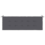 Vidaxl Garden Bench Kissen 150x50x3 cm Oxford Stoffanthrazit -gelöscht