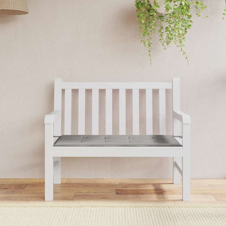 Vidaxl Gartenbank Kissen 120x50x4 cm Oxford Stoff grau