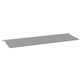 Vidaxl Garden Bench Kissen 150x50x4 cm Oxford Stoff grau
