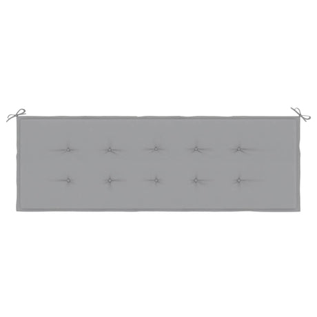 Vidaxl Garden Bench Kissen 150x50x4 cm Oxford Stoff grau