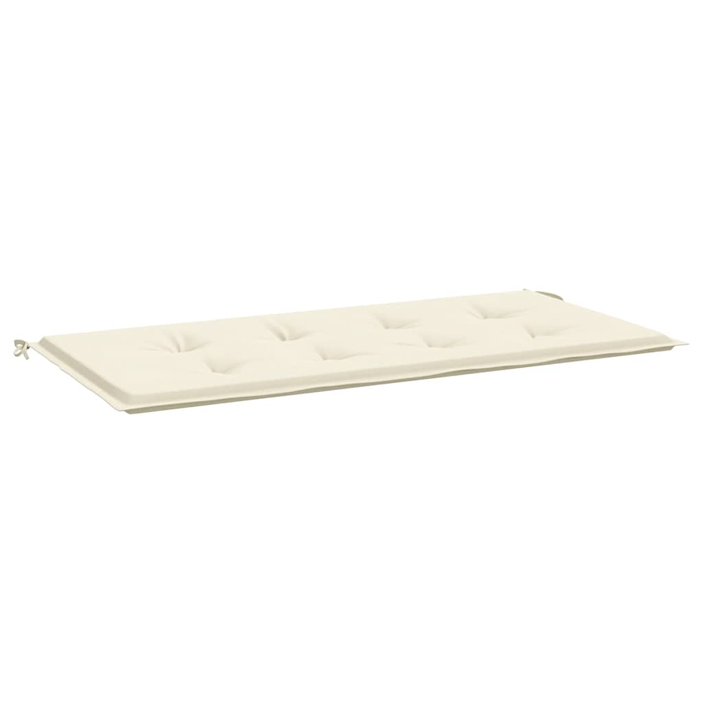Vidaxl Garden Bench Kissen 100x50x4 cm Oxford Stoff Crème farbig