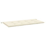Vidaxl Garden Bench Kissen 100x50x4 cm Oxford Stoff Crème farbig