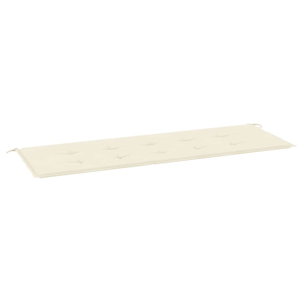 Vidaxl Garden Bench Kissen 150x50x4 cm Oxford Stoff Crème -Colored
