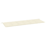 Vidaxl Garden Bench Kissen 150x50x4 cm Oxford Stoff Crème -Colored