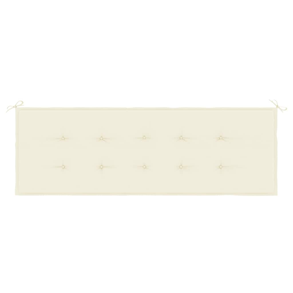 Vidaxl Garden Bench Kissen 150x50x4 cm Oxford Stoff Crème -Colored