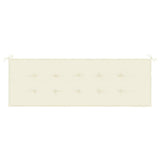 Vidaxl Garden Bench Kissen 150x50x4 cm Oxford Stoff Crème -Colored