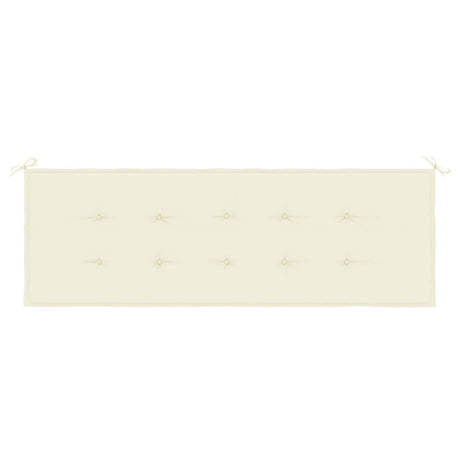 Vidaxl Garden Bench Kissen 150x50x4 cm Oxford Stoff Crème -Colored