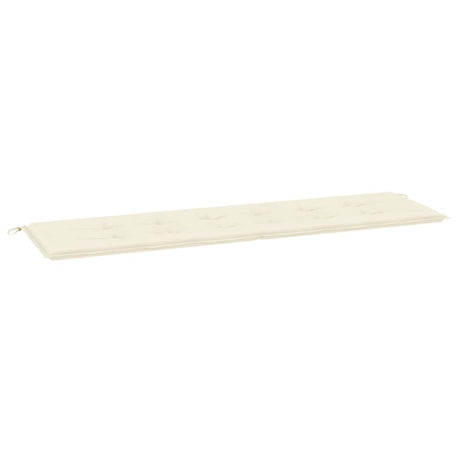Vidaxl Garden Bench Kissen 180x50x3 cm Oxford Stoff Crème -Colored