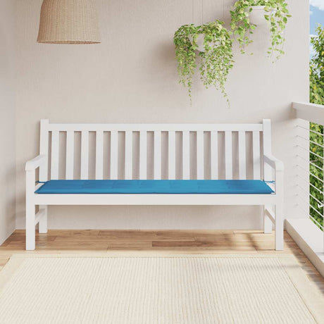 Vidaxl Gartenbank Kissen 180x50x3 cm Oxford Stoff Blau