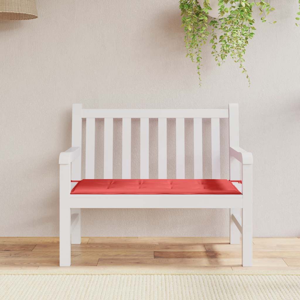 Vidaxl Garden Bench Kissen 120x50x4 cm Oxford Stoff rot