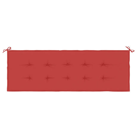 Vidaxl Gartenbank Kissen 150x50x3 cm Oxford Stoff rot