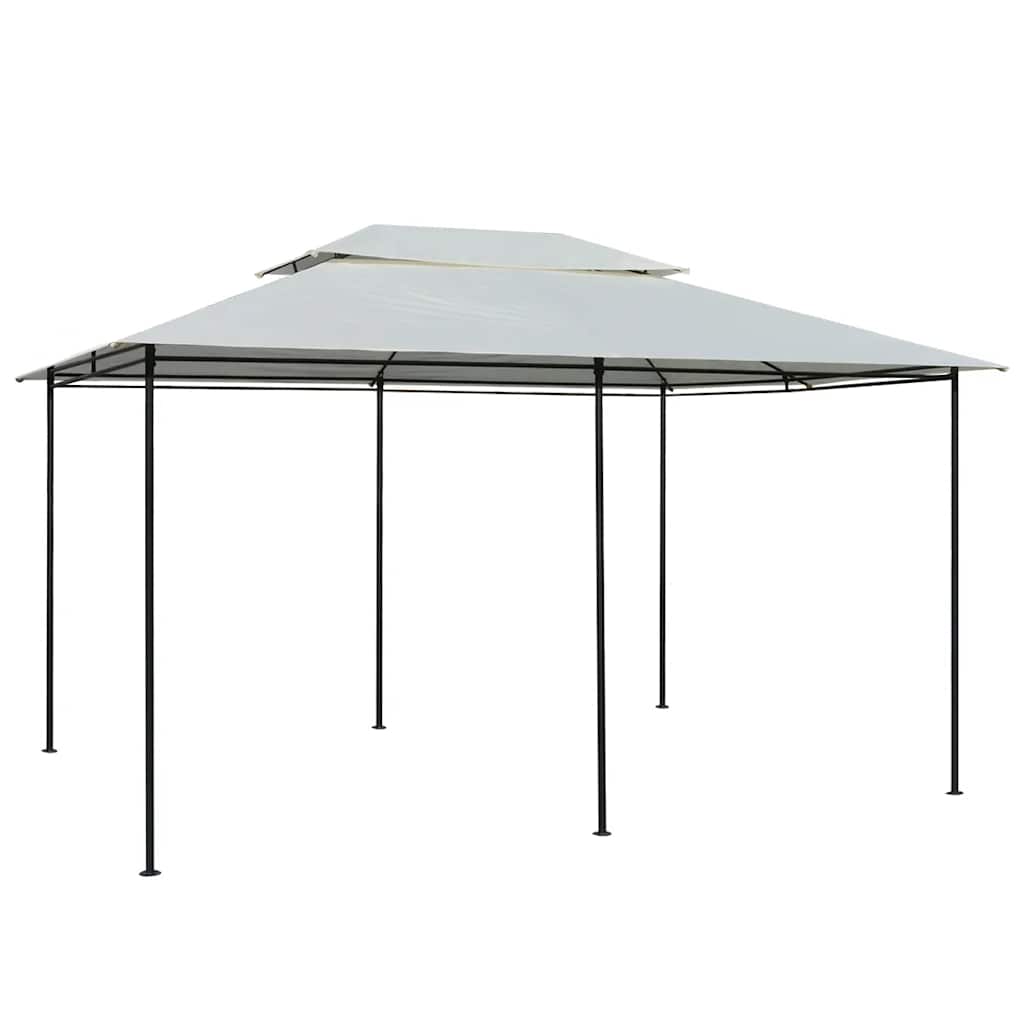 Vidaxl Gartenpavillon mit Vorhängen 4x3 m Weiß