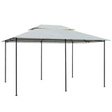 Vidaxl Gartenpavillon mit Vorhängen 4x3 m Weiß